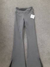 SLS Apparel Gray Ribbed Pull On Pants Girl's Size Small New With Tags