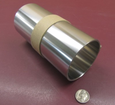 18-8 Stainless Steel Sheet, Full Hard, .009'' x 6.0'' x 100'', 1 Piece