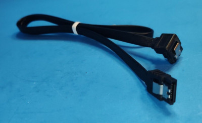 25'' Extra Long SATA DVD HDD Hard Drive Cable Latching 90 Degree & Straight Ends