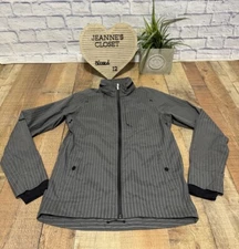 LULULEMON Men’s Small Sprint Jacket II Chalk Stripe Reflective Soot Light Slate