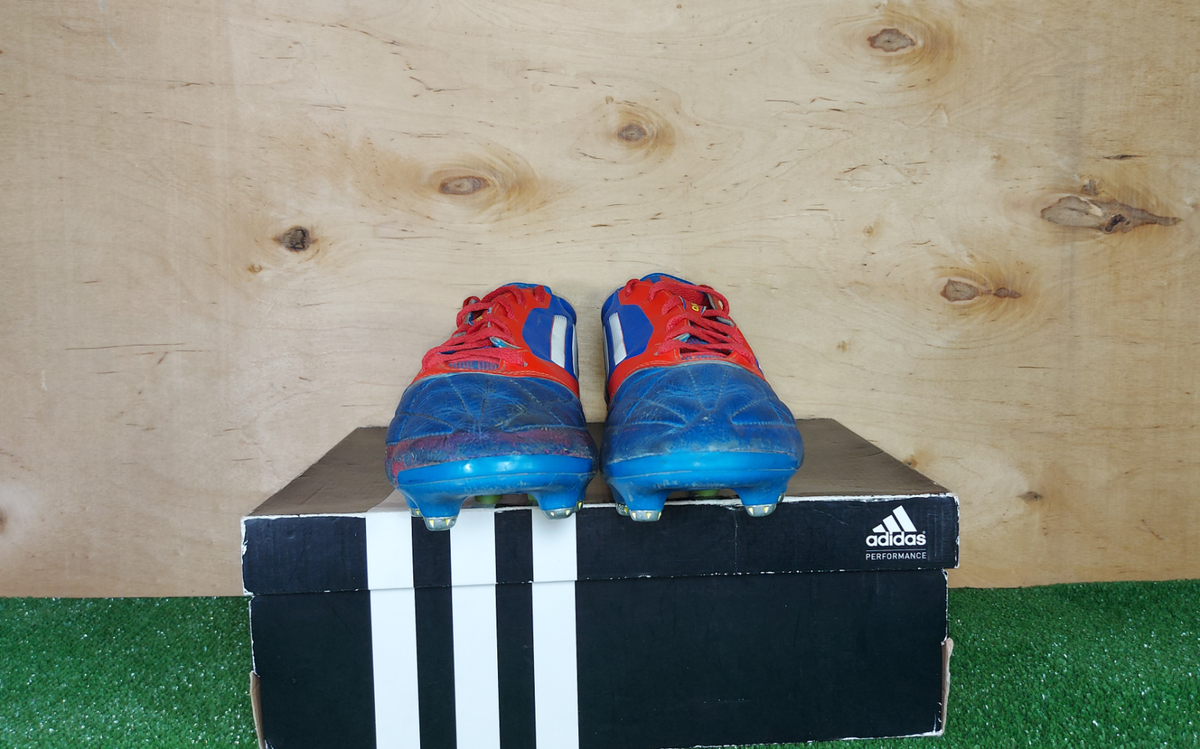 Adidas adizero F50 Leathers SG V20277 Blue boots Cleats mens