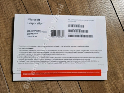 BRAND NEW Sealed Windows 11 Pro 64 bit DVD + Product Key