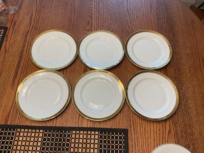 6 Royal Worcester Flameproof Porcelain Salad Plates 8''