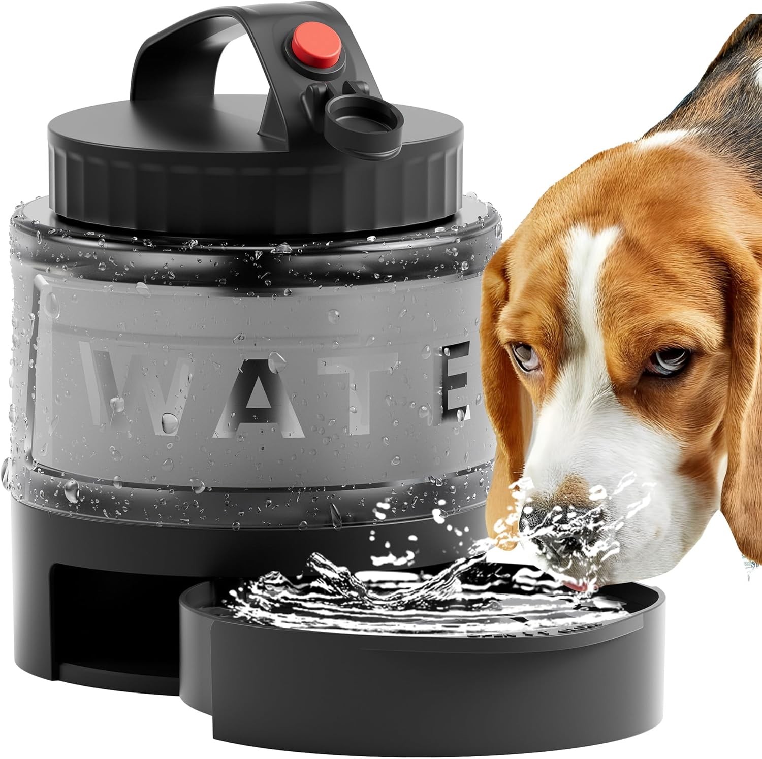 Portable Dog Water Bottle with Bowl  BPA-Free, Leak-Proof, 2-in-1 Design 