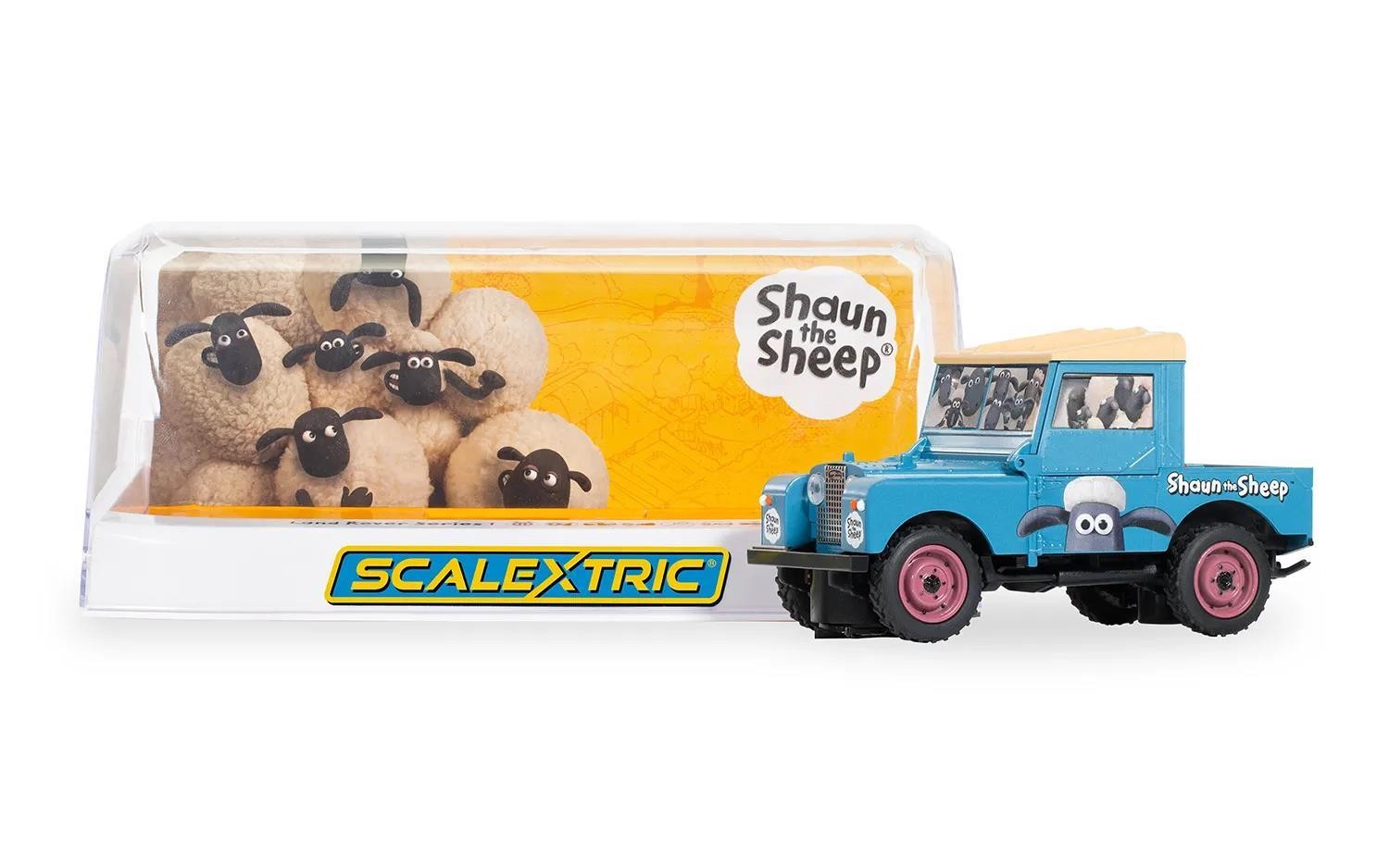 Land Rover Series 1 shaun the sheep slotcar Scalextric c4543