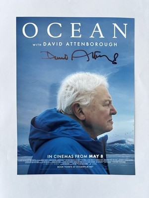David Attenborough handsigniertes 8x6 Ozean Foto