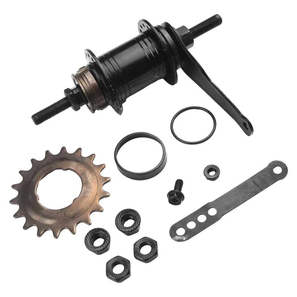 Fahrradnabe Hinterrad-Rücktrittnabe Mountainbike Silber Single-Speed-Fahrrad - Bild 2 von 4