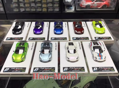 #ad DMH X BCP 1 64 Porsche 918 Hardtop Resin Diecast Model Car Display Birthday Gift $105.00