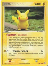Ditto (Pikachu) - Non-Holo #63 Delta Species Pokemon TCG on eBay