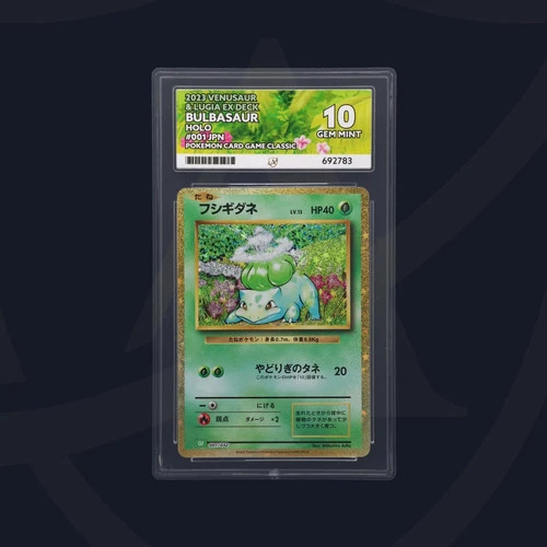 Bulbasaur 001/032 CLF Classic Collection Japanese Ace Grading Gem Mint 10