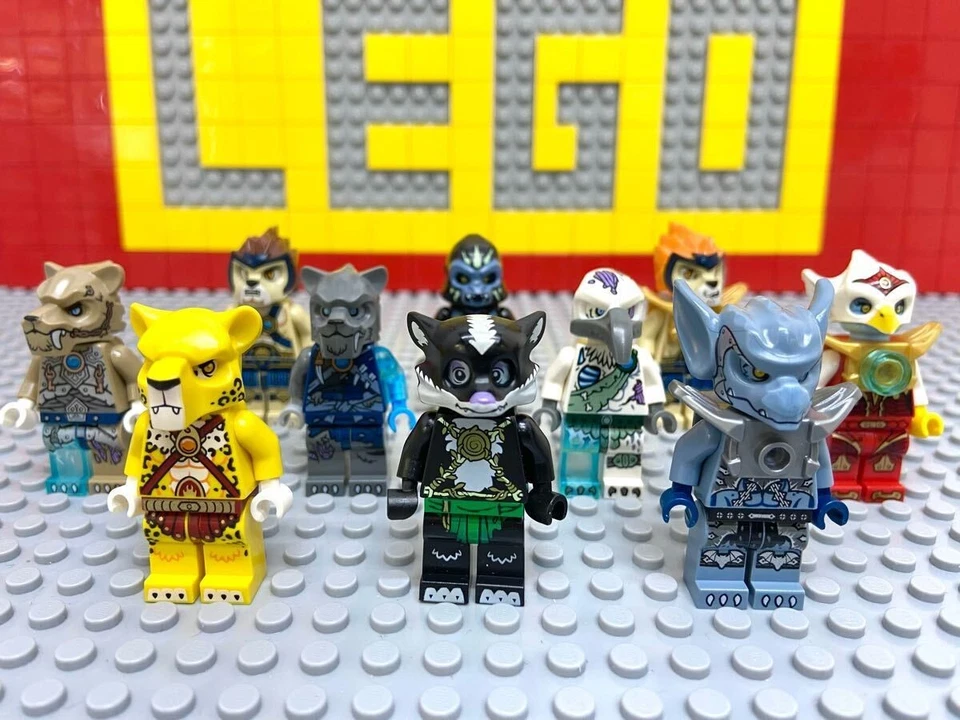 LEGO Legends of Chima minifigure lot ten tiger skunk lion sabertooth gorilla - Image 4 of 4