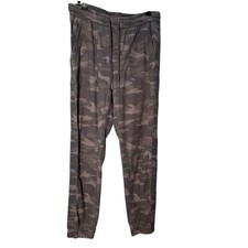 Athleta Camo Farallon Jogger Sweatpants Olive Green 6 Lounge Comfort Casual
