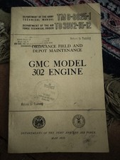 Army Field Manual Gmc Model 302 Engine Maintenance Manual