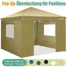 Gazebo Pieghevole 3x3m Impermeabile Stabile Pop Up Gazebo per Tenda Feste/Matrimoni
