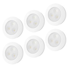 LED Puck Lights 6 Pack Battery Operated Touch Night Lights