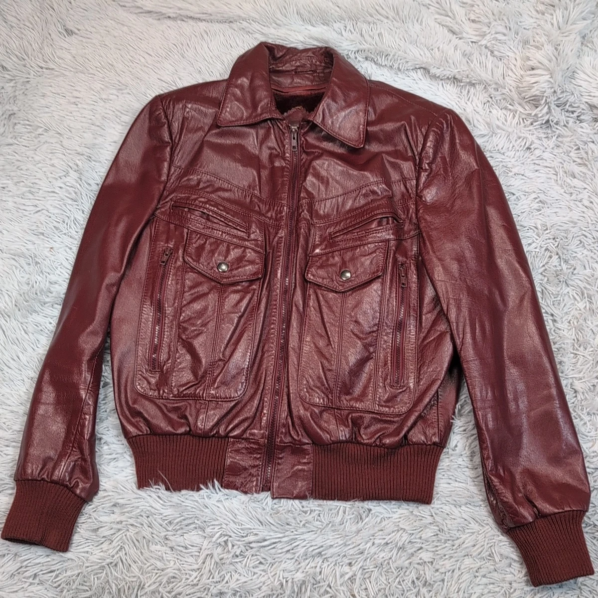 Leather Multi-Color Vintage Outerwear Coats & Jackets for Men for