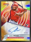 2025 Bowman's Best James Wood Auto RC Gold Refractor #/50 Nationals