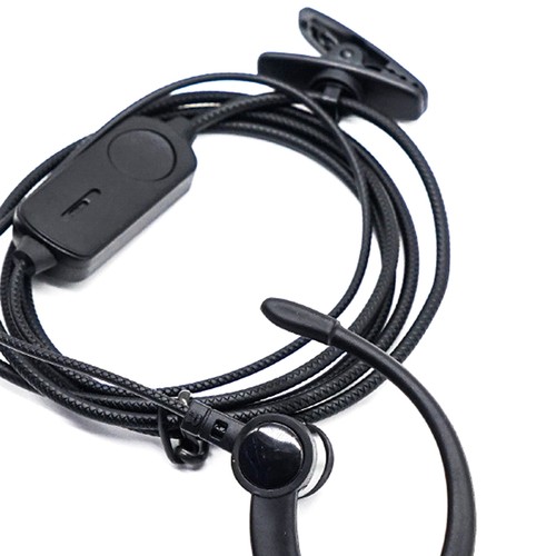 Walkie Talkie Headset Mic K-Plug Wired Two Way Earphone EarHook Headphone - Picture 2 of 8