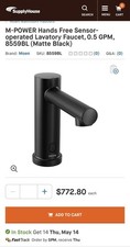 Moen M-Power 8559BL Matte Black Hands Free Sensor Operated Bathroom Faucet