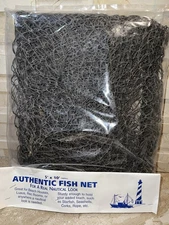 Vintage Authentic Fish Net Nautical Decor 5x10 ft Beach House Luau Party Sealed