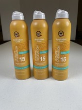 3 Pack Australian Gold SPF 15 Ultimate Hydration Sunscreen 6 oz Aerosol Cans NEW