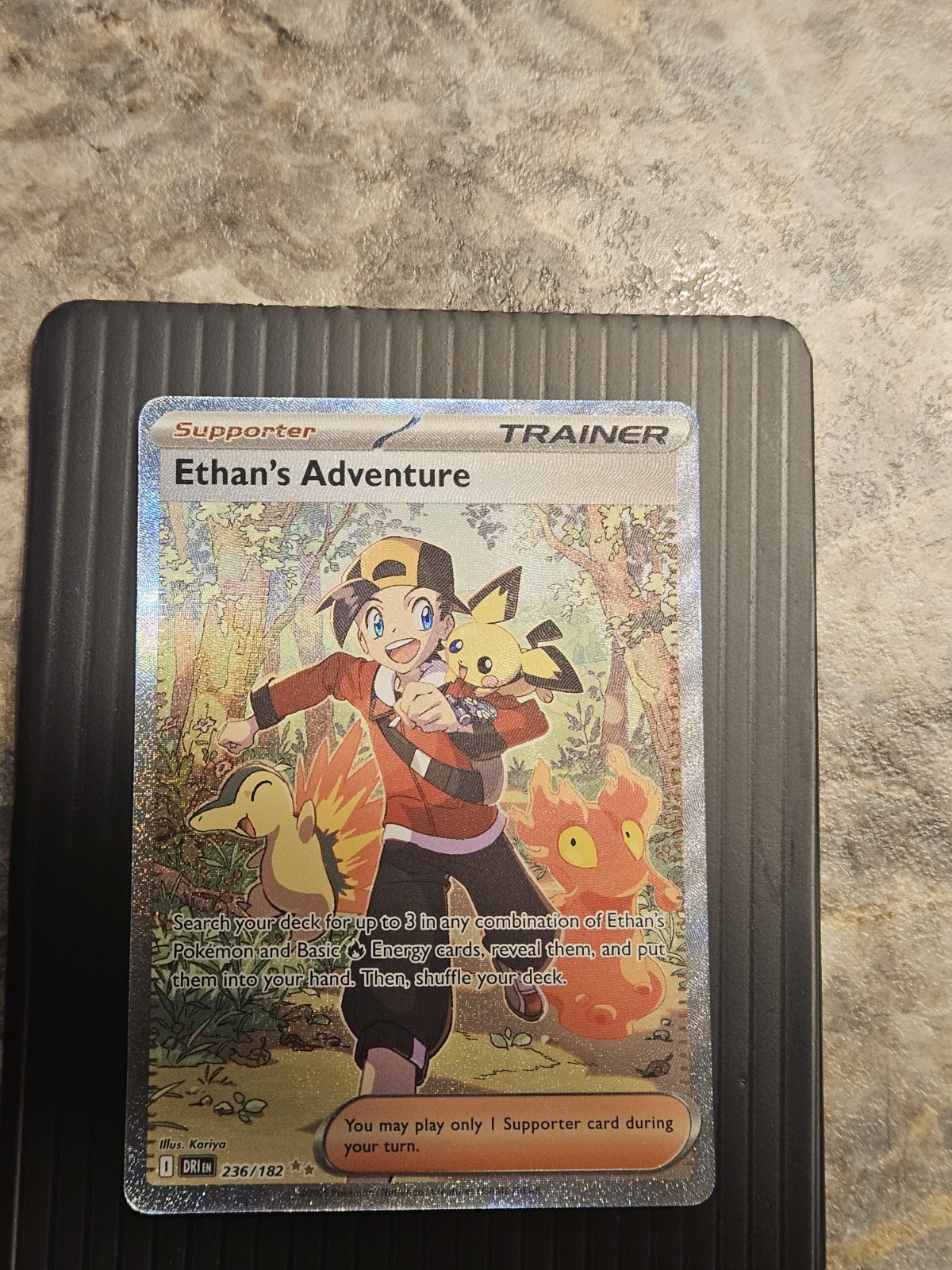 Pokemon Card - Ethan's Adventure 236/182 SIR - Destined Rivals Nm