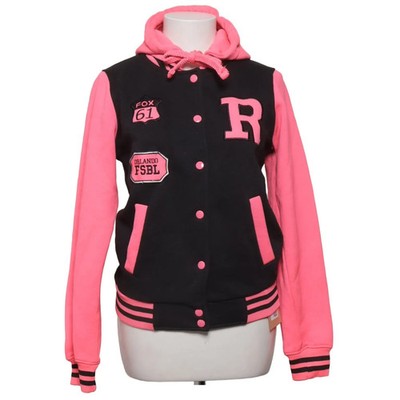 Urban Diva, Collegejacke, Damen, Größe: M, Schwarz/Pink #M39