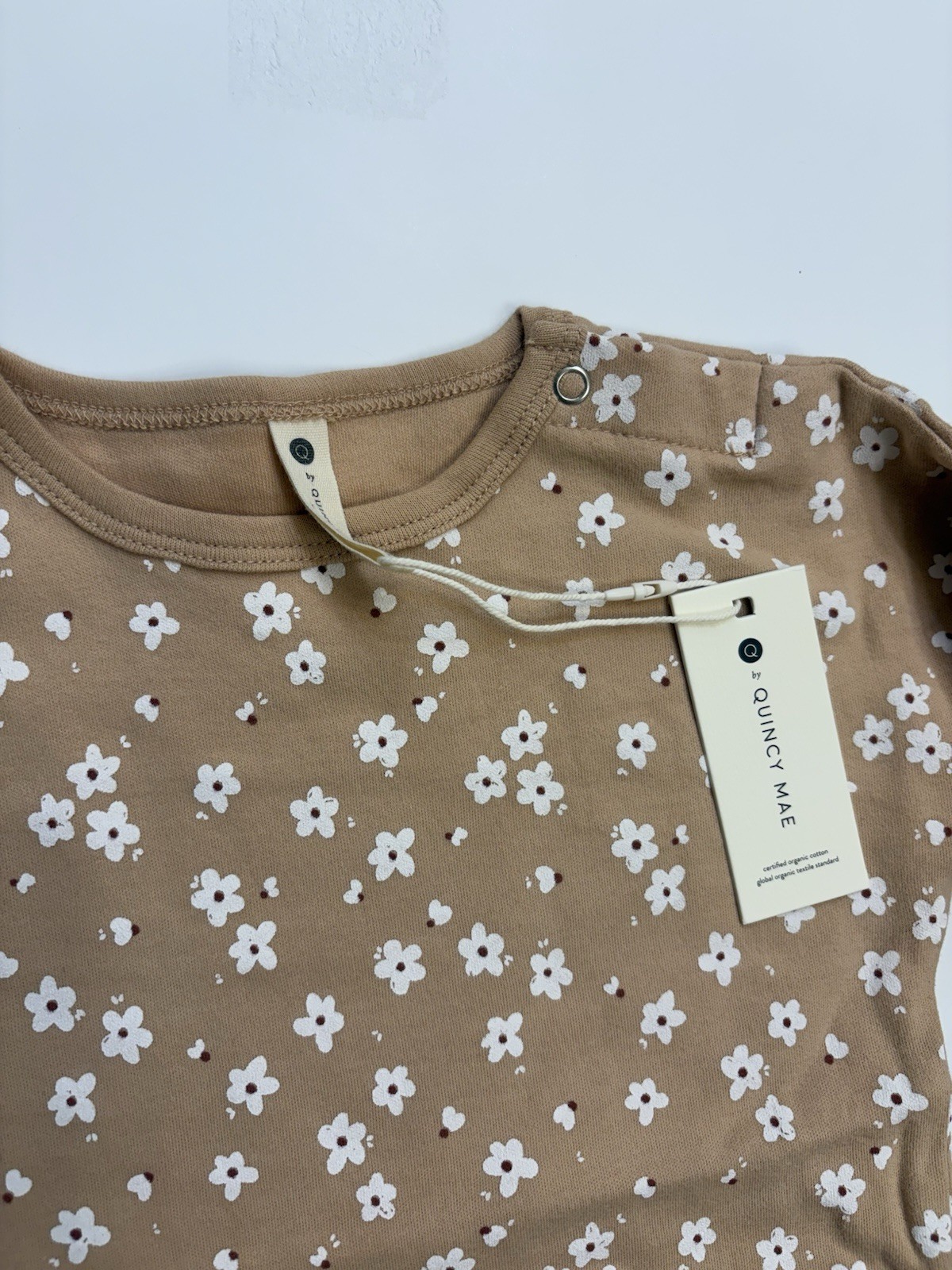 Quincy Mae Jersey Top And Pants Set Blush Floral 3-6 Months