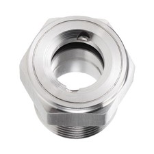 Oil Liquid Level Gauge Sight Glass 3/8 NPT Male Threaded Air Compressor Fitting