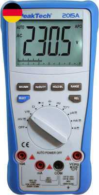 Peaktech P 2015 a   True RMS Digital Multimeter, Auto-Range, 4.000 Counts, Durch