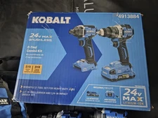 Kobalt 24-volt 2-Tool Brushless Power Tool Combo Kit with Battery Included
