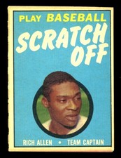 1970 TOPPS PLAY BASEBALL SCRATCH OFF Rich Allen HOF EX-NM UNSCRATCHED Phillies