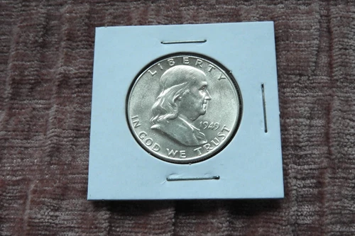 1949 SILVER FRANKLIN HALF  UNCIRCULATED FBL- CHOICE