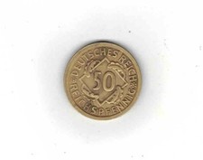50 Reichspfennig, 1925 E, Weimar, J.318,  sehr selten, RR