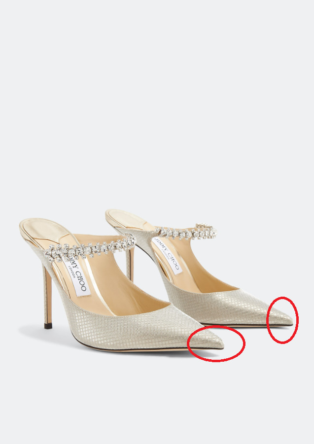JIMMY CHOO Women Bing 100 Heels Silver Size EU 37 RRP £1400 image 5