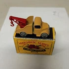 Vintage Lesney Matchbox Moko Bedford Tow Truck #13 Tan w/Red Hook. 1958 Orig Box