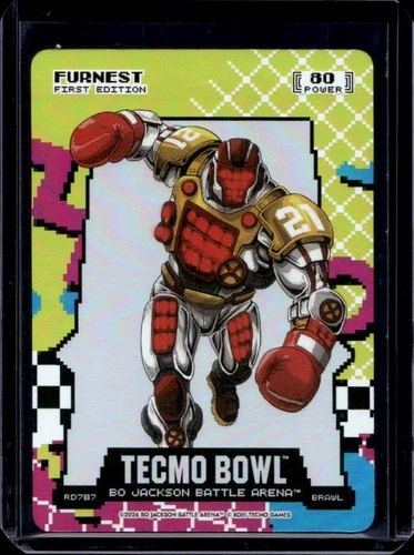 2026 Battle Arena Tecmo Bowl Furnest 1st 80's 8-Bit Rad Battlefoil #RD787