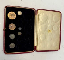 Partial Set – British King George VI 1937 Specimen Coins  Rare