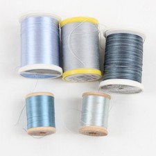 Lot of 5 Mixed Brand Sulky G termann Sewing Thread Blue Gray White Quilting