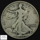 1917 S Reverse Mintmark Walking Liberty Silver Half Dollar 50C Rev MM