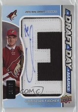 2017 SP Game Used Draft Day Marks Rookies /35 Christian Fischer #DDM-CF Auto RC