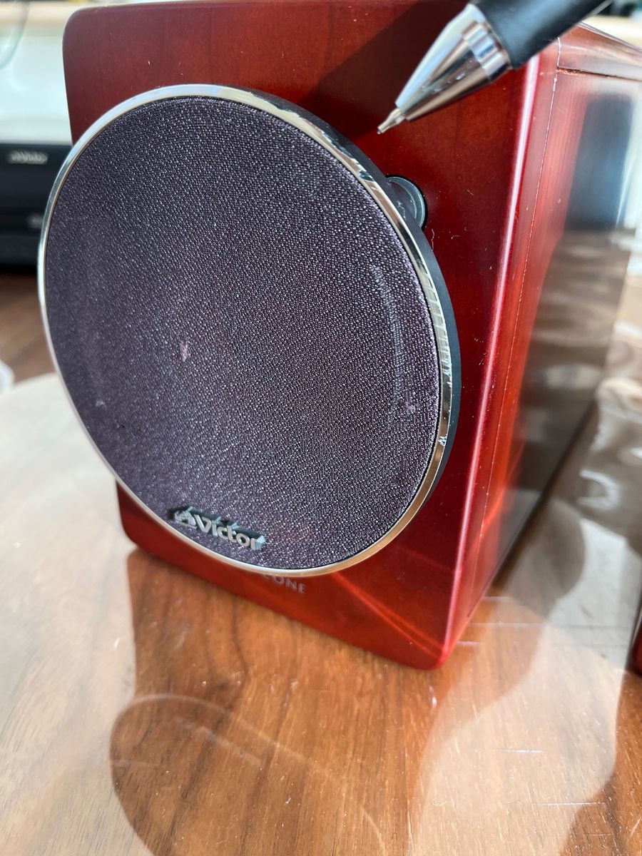 Victor JVC EX-A3 Wood Cone Speaker Compact Component System CD DVD