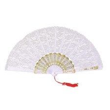 White Lace Fan Flamenco Dance Costume Accessory
