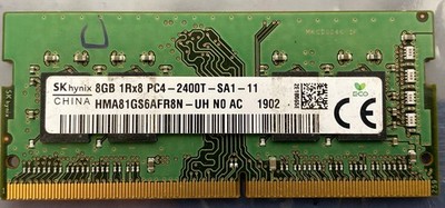 SK Hynix 8GB DDR4 2400MHz SODIMM Laptop RAM HMA81GS6MFR8N-UH PC4-19200 1.2V