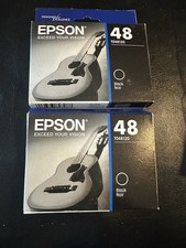 Epson 48 Black Color Ink Cartridge T048120 Genuine Designer Excellence Lot of 2