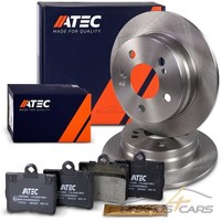 Atec Bremsscheiben Voll Ø258+BREMSBELÄGE Hinten FÜR Mercedes C-KLASSE W202