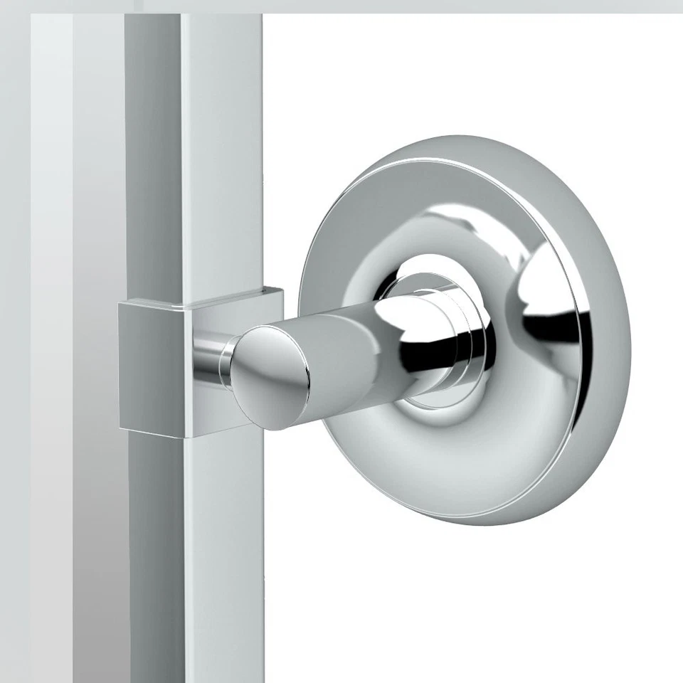 "Espejo pivotante rectangular con marco grande 5079FS Designer II, 32,5"" H, cromado" Foto 2 de 4