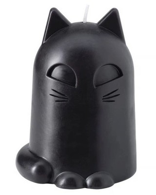 IKEA KUSTFYR Halloween Kerze Katze Spooky schwarz Neu Höstagille Limited