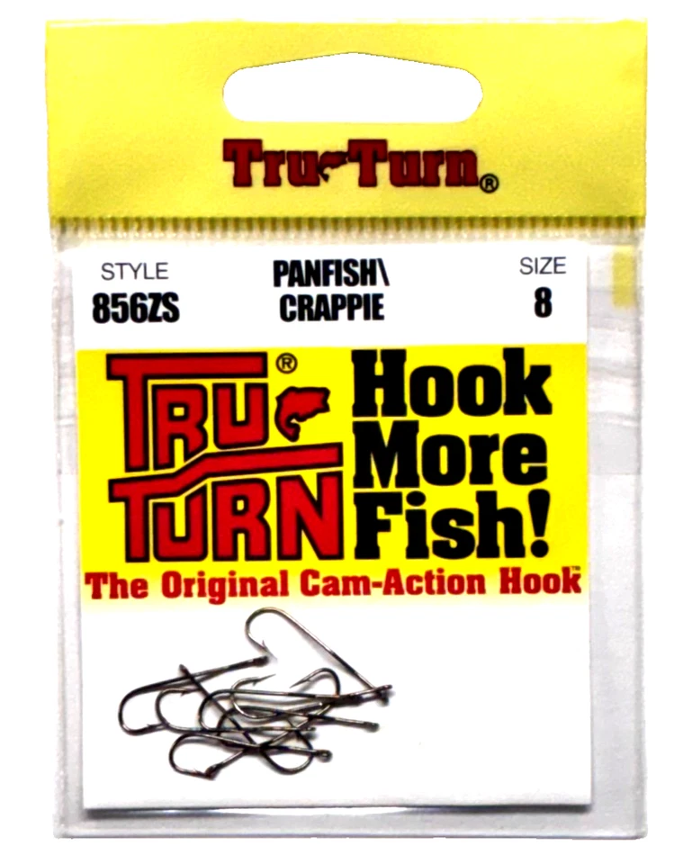 2 PACKS Tru Turn Size 8 Panfish Crappie Hook Bronze 9 Count 856ZS Made in USA - Image 4 of 4