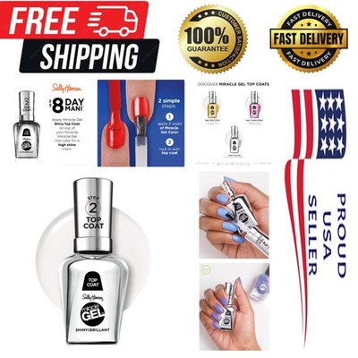Miracle Gel Nail Polish 101 Shiny Top Coat - Long Lasting, Chip Resistant Shine